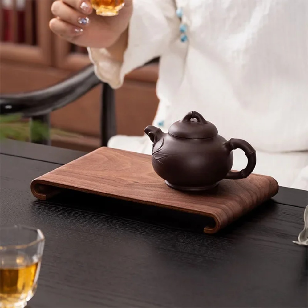ถาดไม้สำหรับกาแฟและชา รูปทรงสี - Home Cooking Recipes บทวิจารณ์และราคา