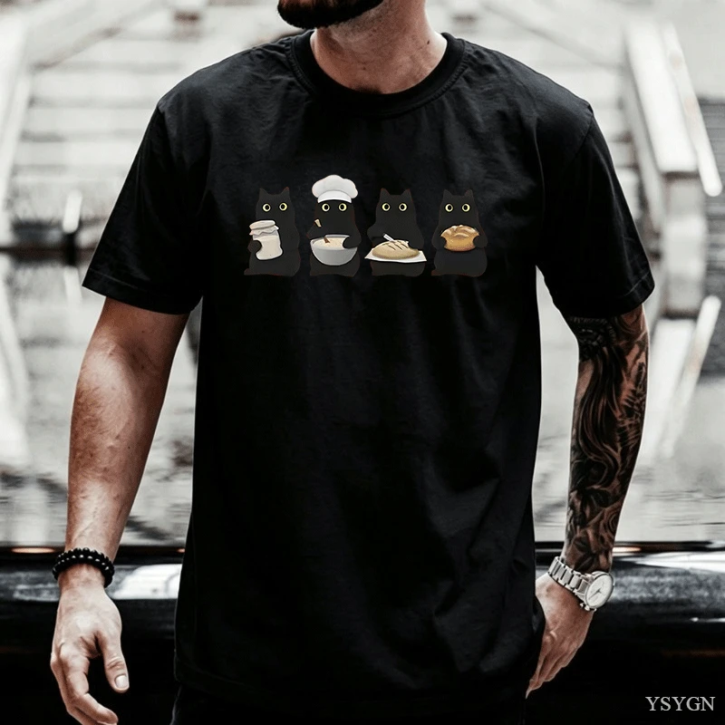 เสื้อยืดลายแมวดำและซาวโดว์ เสื - Home Cooking Meals บทวิจารณ์และราคา